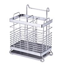 304 stainless steel chopstick barrel wall-mounted kitchen 2259 chopstick basket chopstick cage storage box household knife storage shelf