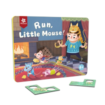 pinwheel mouse run card matching puzzle game childrens board game logical thinking training toy 1663