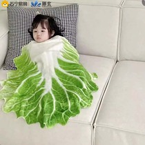 Teng Xuan Cabbage Blanket Adult Baby Simulated Vegetable Blanket Super Soft Baby Thickened Creative Lunch Break Blanket 1563
