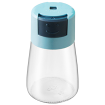 Kitchen quantitative seasoning jar seasoning box push-type salt-controlled bottle sealed dust-proof MSG jar seasoning bottle Huanghe 1117
