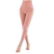 BonnieToni down mulberry silk high-waisted belly-controlling womens autumn pants tight-fitting thermal pants for winter wear