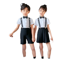 3146 Romon Childrens Day Performance Costumes Boys and Girls Overalls Chorus Clothes Kindergarten Performance Dress Suit Summer