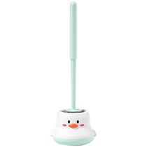 Bathroom toilet brush cartoon long handle cleaning pit brush no dead corner toilet brush toilet brush Huanghe 1117