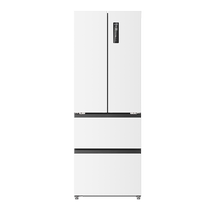 (Ultra-narrow embedded) Meiling 400L French air-cooled frost-free ultra-thin embedded official first-class energy-saving refrigerator 48