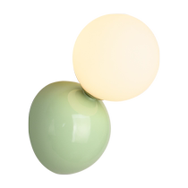 Cream style small wall lamp wall lamp bedside master bedroom French cream style daughters room childrens room Internet celebrity wall lamp 2976