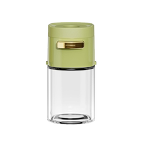Quantitative salt shaker seasoning box glass kitchen seasoning jar moisture-proof sealed seasoning jar household salt shaker seasoning bottle 1661