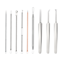 Acne needle blackhead needle set acne squeezing tool beauty salon special artifact ultra-fine scraping closed mouth tweezers b812