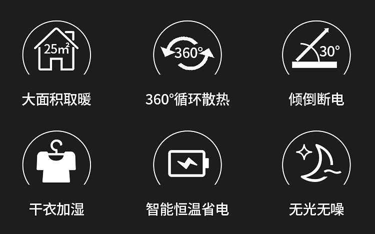 先锋 家用油汀电暖器 13片 2200W 图6