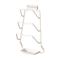 Pot lid rack wall-mounted punch-free kitchen storage rack multi-functional storage rack cutting board rack household cutting board rack 2262