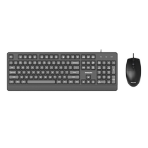飞利浦有线键盘鼠标套装USB办公轻音台式电脑笔记本通用女生1122