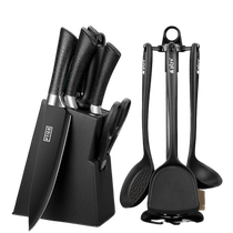 German household stainless steel cutting knife and cutting board two-in-one kitchen knife set dormitory chopping board full set 1648