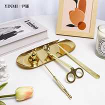 Yinmi aromatherapy candle extinguisher candle extinguishing hook candle extinguishing cover tool set three-piece set tray accessories 706