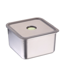 Fresher box food grade stainless steel fruit lunch box refrigerator special sealed storage box vacuum meal 1248