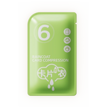 Disposable card raincoat long full body thickened adult raincoat portable compression poncho children waterproof 1658