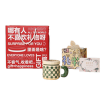 Girls mug high-looking ceramic cup with lid large capacity niche design couple water cup coffee cup 2231