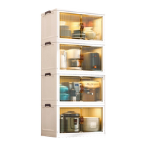 Jeko kitchen storage rack multi-layer storage rack floor-standing cupboard cabinet multi-functional storage rack with door dustproof 525