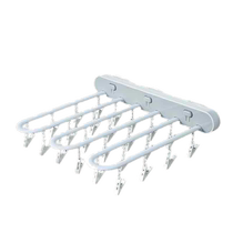 Tengxuan punch-free clothes drying rack folding wall-mounted clip balcony bathroom clothes drying clip sock drying artifact 1563