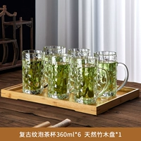 Retro -patterned Tea Cup Medium № 6+чайный поднос чай