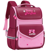 Schoolbags for girls primary school students first-grade girls and children 3 spine protection and load reduction ultra-light 2 3 to 6 Strawberry Bear 928