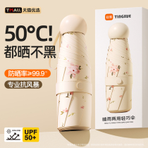 Parasol sun protection umbrella rain or shine womens sun protection ultraviolet sun mini portable capsule umbrella light and compact 1074