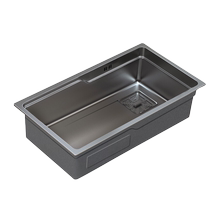 SEREN HOME Kitchen Stainless Steel Sink Wash Basin Tungsten Gold Gray Nano Handmade Single Sink Dish Basin 1346]