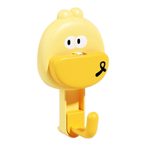 Suction cup hook holder without punching bathroom traceless door clothes hook kitchen bathroom sticky hook Huanghe 1117