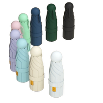 Summer capsule sun umbrella sun protection and UV protection womens sunshade sunny and rainy foldable lightweight and portable pocket 3437