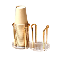 Suning Disposable Paper Cup Titulaire Cup Tosleeve Tocup Holder Cup Instrumental Home Advanced Light Lavish Containing Shelf 2112