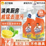 Mr. Powerful Kitchen Мощный очиститель масла Вытяжка Плита Очиститель тяжелого масла 650 г * 2 Большая бутылка 1697