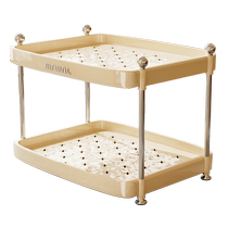 Cup holder double-layer drain household cup storage rack living room water cup tea cup coffee cup tea set rack 723