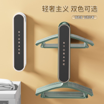 Clothes hanger storage artifact punch-free balcony organizer multi-functional household retractable wall-mounted wall-mounted clothes hanger 1613