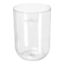 Living room light luxury large capacity dormitory simple office paper basket creative ins transparent trash can Huanghe 1117