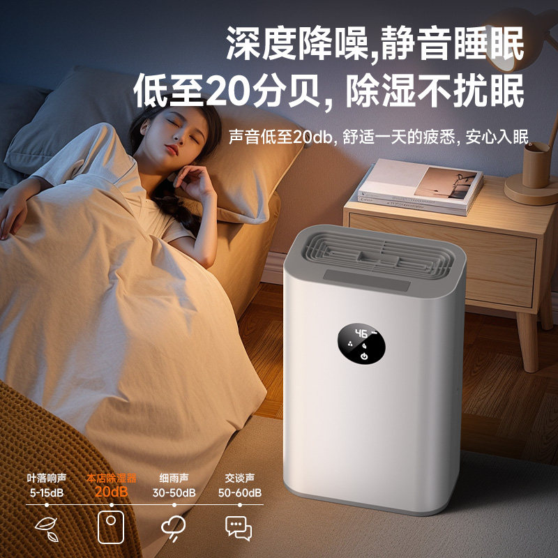 Dehumidifier for Home Use, Small Indoor Dehumidifier for Basement, Moisture Removal and Damp-Proofing Device for Humid Weather 2286