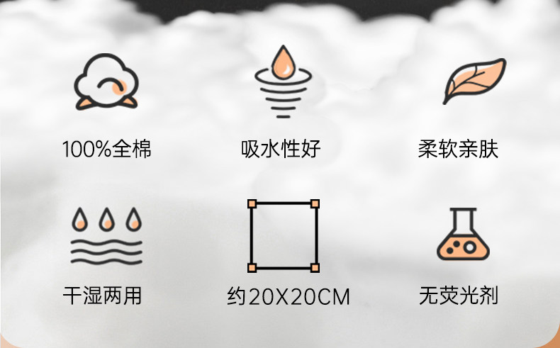 安享好物 安享B级洗脸巾-DAMAH全棉洗脸巾 国标