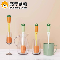 Cup brush cleaning brush cup water cup cleaning long handle special three-in-one bottle cup lid brush 824