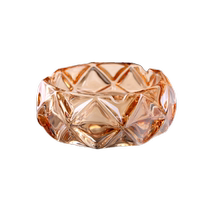 Practical crystal glass ashtray fashion creative personality trend KTV European style home living room office 1399