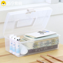 Transparent storage box desktop storage box portable storage box small box storage box medicine box storage box 1282C