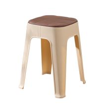 Plastic stool household thickened creative non-slip dining table bench 2259 fashionable strong and durable cooked rubber high stool