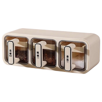 Storage of condiments salt MSG seasoning bottles kitchen seasoning box combination set wall-mounted seasoning jars Huanghe 1117