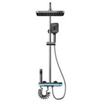 Intelligent digital display shower head set bathroom constant temperature atmosphere light with shower and bathroom concealed flower shower nozzle 1759