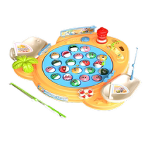 电动磁性钓鱼益智力开发礼物4儿童玩具早教1一3两2周岁半宝宝1589