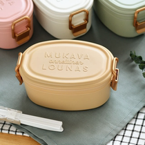 Self-operated Morisaka sabu imported from Japan with antibacterial processing microwave heating double-layer 650ml lunch box