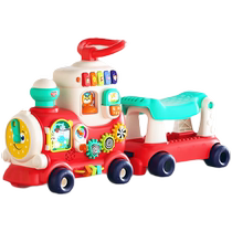 汇乐小火车学步车手推车男女宝宝滑行车婴儿童周岁礼物玩具车1549
