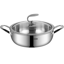 Mandarin-style pot hot pot Home 304 stainless steel Boiling Pot induction cookers Gas stove Special beating side stove pot 2407