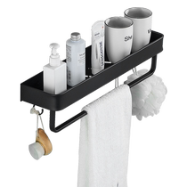 Bathroom storage rack without punching wall-mounted space aluminum bathroom shelf shower room toilet supplies storage rack 2110