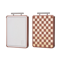 Cutting board antibacterial and mildew-proof household double-sided sticky cutting board kitchen chopping board solid wood occupying board knife board 1487