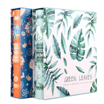 Photo album commemorative album home edition large-capacity album interstitial 6-inch plastic 200 sheets boxed 5-inch 7-inch 951