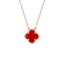 Four-leaf clover necklace womens sterling silver 2024 new hot style clavicle chain 520 Valentines Day gift for girlfriend 2521