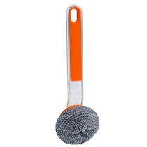 Pot brush artifact household pot brush non-stick pot special pot washing brush cleaning brush head wood pulp cotton pot brush Huanghe 1117