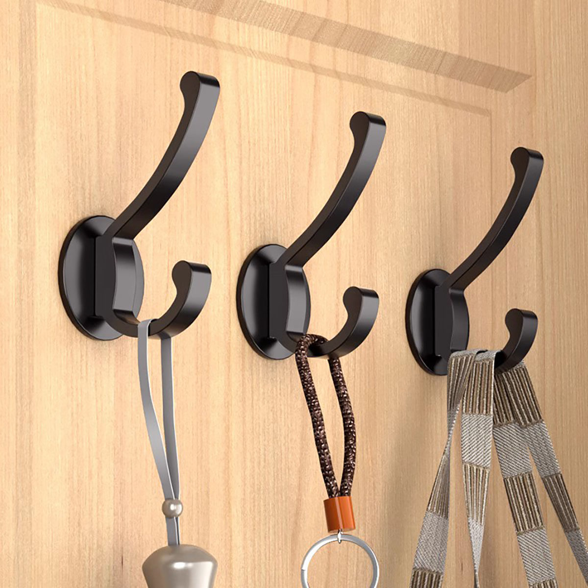 Post-Modan door rear hook free from punching space aluminum clothes hanging clothes hook wall-mounted wall Hyun Guan Wardrobe Cloister Hook 1081-Taobao